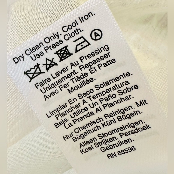 EUC DKNY White & Purple Floral Handkerchief Hem Fit-&-Flare Dress - Picture 15 of 16